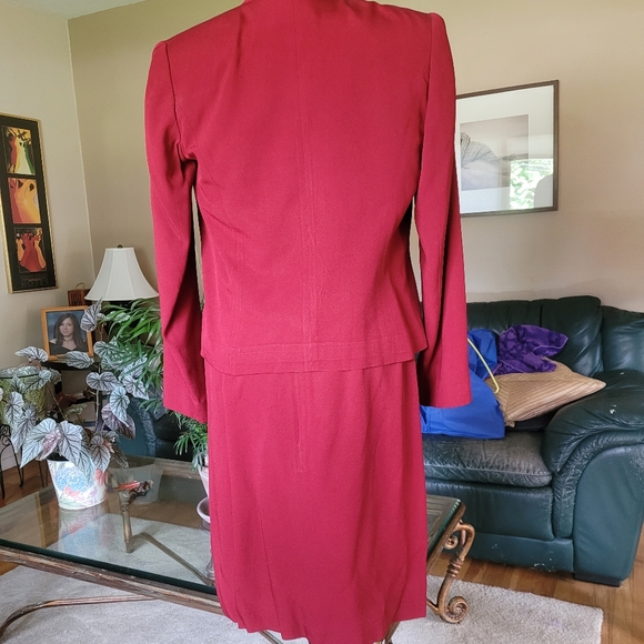 Zapa rust color evening dress with jacket size 8 - Picture 9 of 16